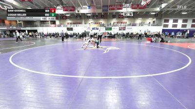 125 lbs Cons. Round 2 - Sam Gosnell, Montreat College vs Logan Miller, William Woods University