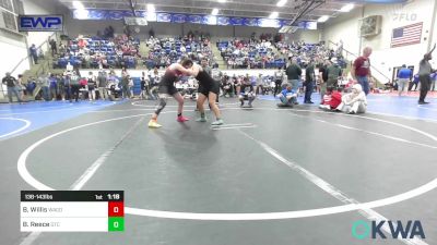 138-143 lbs Quarterfinal - Brooklyn Willis, Wagoner Takedown Club vs Blacey Reece, Grove Takedown Club