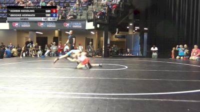 75 lbs Semis - Korbin Kiessling, Rampage Wrestling vs Brooks Horwath, Team Donahoe Wrestling Club