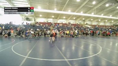 110 lbs Champ. Round 1 - Easton Burton, Champions Wrestling Club vs Brooks Powell, JWC