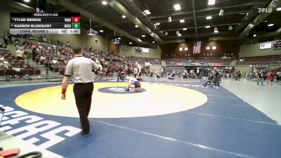 2A 190 lbs Cons. Round 2 - Karson Blonquist, North Summit vs Tyler Meibos, Parowan