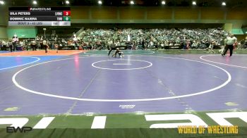 43 lbs Round Of 32 - Uila Peters, LV Bear Wrestling Club vs Dominic Najera, THRESHOLD WRESTLING CLUB