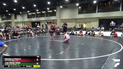 100 lbs Placement (4 Team) - Cheyenne Penn, Patriots WC White vs Michelle Fracly, Not Plain Jane`s