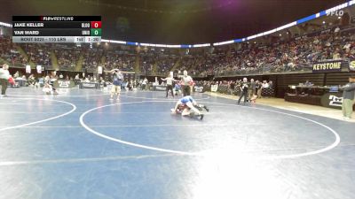 110 lbs Round Of 32 - Jake Keller, Bloomsburg vs Van Ward, Union City