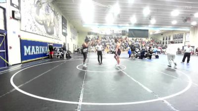 215 lbs Quarterfinal - Xavier Brooks, Laguna Beach vs Nathaniel Flores, Paloma Valley