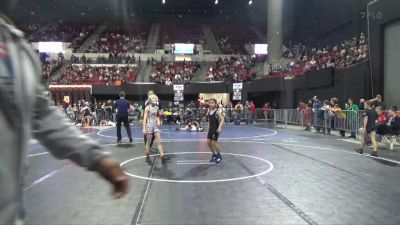 73 lbs Quarterfinal - Azariah Henderson, Rugrats vs Ella Heyne, Kalispell Wrestling Club