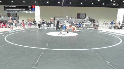 132 lbs 3rd Place Match - Caleb Kirk, BRTC vs Griffin Sensintaffar, Cowboy Wrestling Club