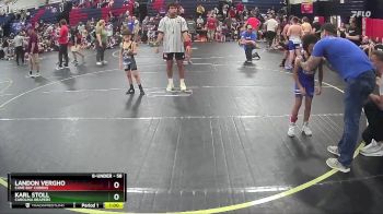 58 lbs Semifinal - Karl Stoll, Carolina Reapers vs Landon Vergho, Cane Bay Cobras