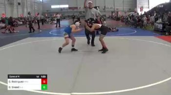 100 lbs Consi Of 4 - Omari Rodriguez, Pride WC vs David Sneed, Elk Grove