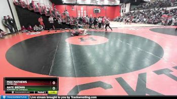 165 lbs Champ. Round 2 - Nate Brown, Elmhusrt (IC CATHOLIC) vs Max Mathews, MILTON (WI)