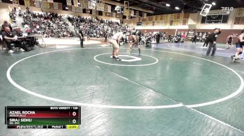 126 lbs Champ. Round 2 - Siraj Sidhu, Del Oro vs Azael Rocha, Mission Hills