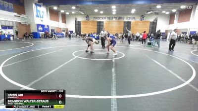 132 lbs Champ. Round 1 - Yamin Adi, University vs Brandon Walter-Strauss, West Torrance