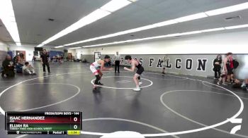 144 lbs 1st Place Match - Elijah Ra, Torrey Pines High School Wrest vs Isaac Hernandez, ASG