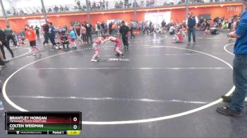 70 lbs Round 2 - Brantley Morgan, Tomahawk Youth Wrestling vs Colten Weidman, C2X