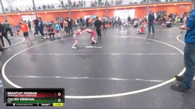 70 lbs Round 2 - Brantley Morgan, Tomahawk Youth Wrestling vs Colten Weidman, C2X