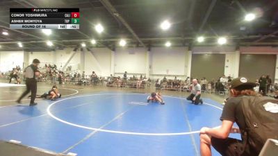 54 lbs Round Of 16 - Conor Yoshimura, California Grapplers vs Asher Montoya, Top Rank Hammers