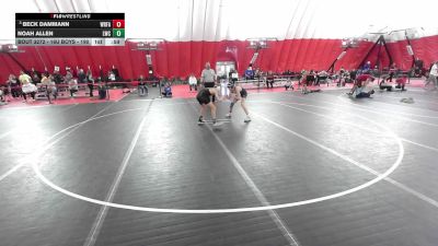 16U Boys - 120 lbs Cons. Round 3 - Noah Allen, Lodi Wrestling Club vs Beck Dammann, Wrestling Factory