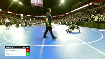 106 lbs Round Of 32 - Hunter Jauregui, Fountain Valley vs Isaiah Lara, South