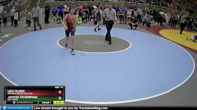 98 lbs Champ. Round 1 - Jayson Dickerman, Mat Sense vs Levi Olsen, Umpqua Wrestling Club