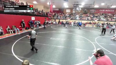 70 lbs Cons. Semis - Sterling Hanks, 208 Spartan WC vs Cash Green, East Idaho Elite Wrestling Club