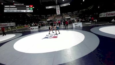 126 lbs Champ. Rd Of 64 - Ethan Sanchez, La Costa Canyon High School Wrestling vs Angel Pineda, Dark Knight Wrestling Club