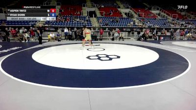 138 lbs Cons. Rd Of 16 - Aspen Tritz, WI vs Ryan Dorn, IL