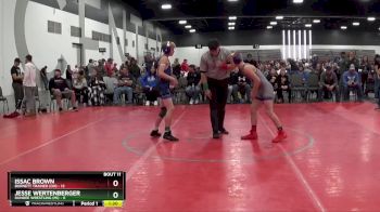 100 lbs Round 3 (8 Team) - Issac Brown, Burnett Trained (OH) vs Jesse Wertenberger, Dundee Wrestling (MI)