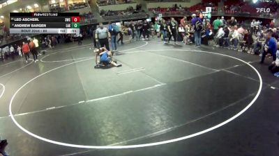 80 lbs Quarterfinal - Leo Ascherl, Scottsbluff Wrestling Club vs Andrew Bargen, Lakeview