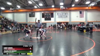 JV-2 lbs Round 1 - Joey Hines, Xavier, Cedar Rapids vs Madelyn Kenny, Benton Community