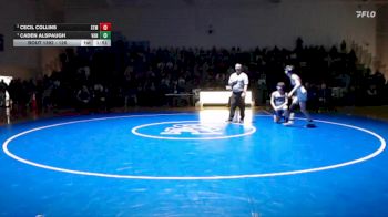 126 lbs 1st Place Match - Caden Alspaugh, Vancleave High School vs Cecil Collins, St. Martin High School