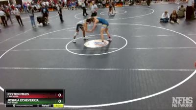 4A 175 lbs Semifinal - Peyton Miles, Lancaster vs Joshua Echeverria, May River