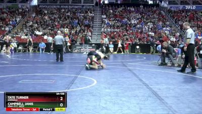 3A-138 lbs Champ. Round 1 - Tate Turner, Norwalk vs Campbell Janis, Iowa City, West