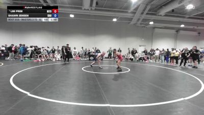 Masters D FS - 62 lbs Champ. Round 2 - Lim Prim, Nor Cal Take Down Wrestling Club vs Shawn Jensen, Idaho