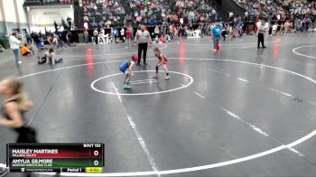 51-55 lbs Semifinal - Amylia Gilmore, Norton Wrestling Club vs Maisley Martines, Millard South