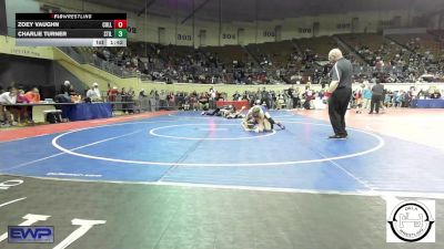 96 lbs Round Of 32 - Zoey Vaughn, Collinsville Junior High vs Charlie Turner, Stillwater Wrestling