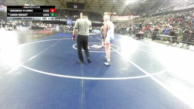 Boys 2A 138 lbs Champ. Round 1 - Jeremiah Flores, Othello vs Owen Bright, Chief Sealth