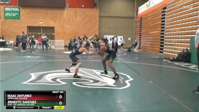 125 lbs Cons. Round 3 - Isaac Antunez, Santa Ana College vs Ernesto Sanchez, East Los Angeles College