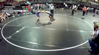 70 lbs Champ. Round 1 - Holt Lewis, Hitchcock County Falcons vs Oliver Bargen, Rocket Wrestling Club / RWC