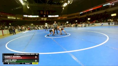 98 lbs Champ. Round 2 - Everett Roorda, Grindhouse Wrestling Club vs Caidyn Arch, Payson Wrestling