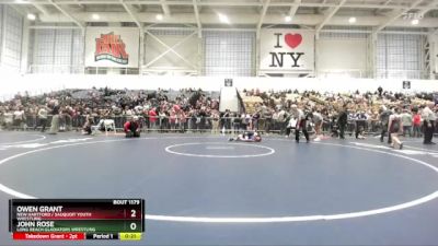 86 lbs Champ. Round 2 - John Rose, Long Beach Gladiators Wrestling vs Owen Grant, New Hartford / Sauquoit Youth Wrestling