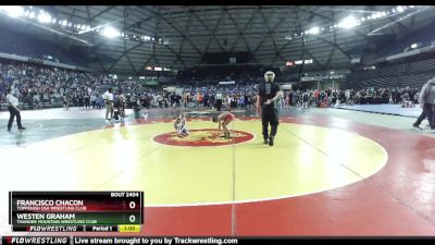 67 lbs Cons. Round 4 - Francisco Chacon, Toppenish USA Wrestling Club vs Westen Graham, Thunder Mountain Wrestling Club