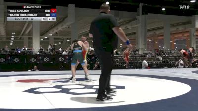 63 lbs Cons. Semis - Jace Koelzer, Bear Cave Wrestling Club vs Kaden Ercanbrack, NMU-National Training Center