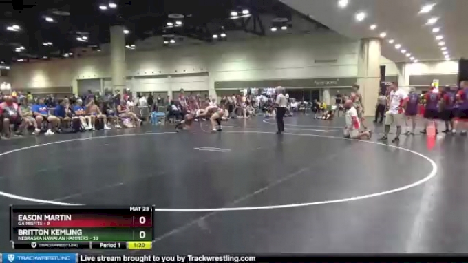 170 lbs Round 1 (10 Team) - Eason Martin, GA Misfits vs Britton Kemling ...