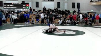 126 lbs Semifinal - Colton Wirtz, Tollgate vs Bronson Russell, Plymouth North