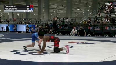 51 kg Semis - Ariah Mills, Roundtree Wrestling Academy vs Cruz Gannon, Sebolt Wrestling Academy