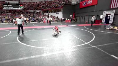 60 lbs Champ. Round 2 - Gunner Schultz, Gillett/Suring vs Evers Zupanc, Crass Trained