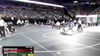 120 Class 2 lbs Semifinal - Simon Hartline, Monett vs Blaine Wallace, Odessa