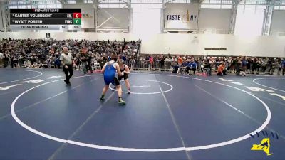 Quarterfinal - Wyatt Foster, Dolgeville Youth Wrestling Club vs Carter Volbrecht, Club Not Listed