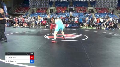 220 lbs Rnd Of 64 - Jamere Church, Ohio vs Logan Tollison, Michigan