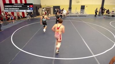 190 lbs Cons. Round 2 - Cameren Champagne, MN vs John Arambasich, FL